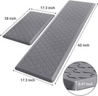 Kitchen Mat Cushioned Anti-Fatigue Floor Mat Water Resistant Non-Skid Kitchen - Image 2