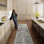 Washable Runners for Hallways Kitchen Rugs: 2'6"x8' Runner Rug Stain Resistant - Image 8