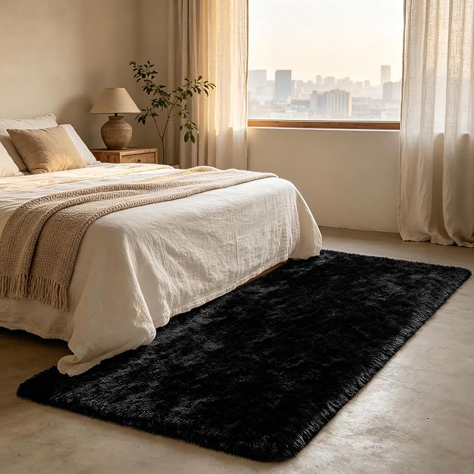 Shag Area Rugs for Bedroom Living Room, 2x6 Ultra Soft Fluffy Runner Area Rugs - Image 3