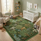 GarveeHome Jungle Animal Print Rug 5x7 Washable Area Rugs - Image 3