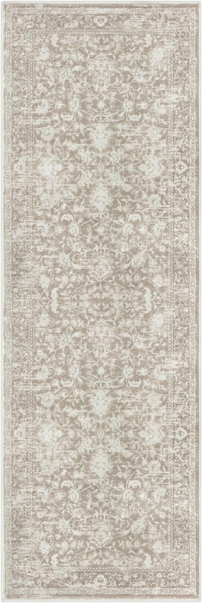 KILOCOCO Hallway Runner 2x6 Kitchen Runner Rug Printed Vintage Floral Washable - Image 10