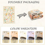 RELEANY Floral 4x6 Area Rugs Washable Print Boho Cute Carpet Non Slip Flower - Image 9