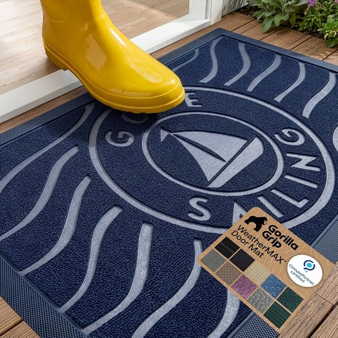 GORILLA GRIP 100% Waterproof All-Season WeatherMAX Doormat US Designed Natural by Unknown