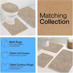 GORILLA GRIP Plush Absorbent Shaggy Chenille Bath Rug Mat - Image 8