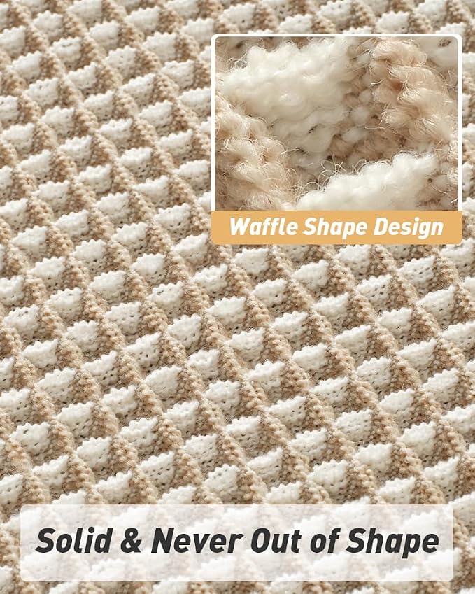 AMOAMI Upgraded Waffle Runner Rug Super Absorbent Non Slip Bath Mats - Image 4