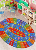 KC Cubs Multi Color Letter Print Power-Loomed ABC Alphabet, Numbers and Shapes - Image 8