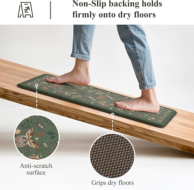 LEEVAN Anti Fatigue Mats for Kitchen Floor Non-Slip, Cushioned Kitchen Mats for - Image 4