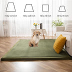 MAXYOYO Coral Velvet Area Rug, Thick Japanese Tatami Mat Living Room Carpet - Image 7