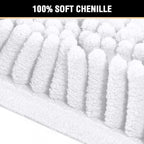 H.VERSAILTEX Microfiber Bath Rugs Chenille Floor Mat Ultra Soft Washable - Image 3