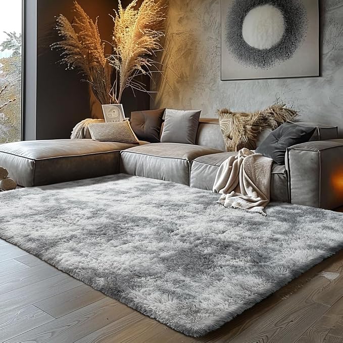 Shag Area Rugs for Bedroom Living Room, 6X9 Ultra Soft Fluffy Area Rugs for Dorm - Image 2