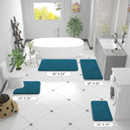 OLANLY Bathroom Rugs 36x24, Extra Soft Absorbent Chenille Bath Rugs, Rubber - Image 2