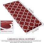 WISELIFE Kitchen Mat Cushioned Anti-Fatigue Kitchen Rug, 17.3"x 39", Non Slip - Image 2