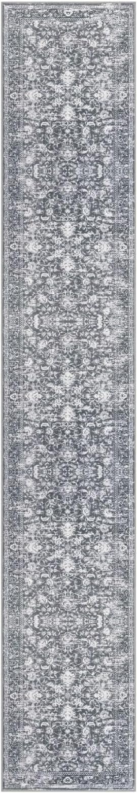 KILOCOCO Runner for Hallway 2.6x16 Runner Rug Printed Vintage Floral Washable - Image 9