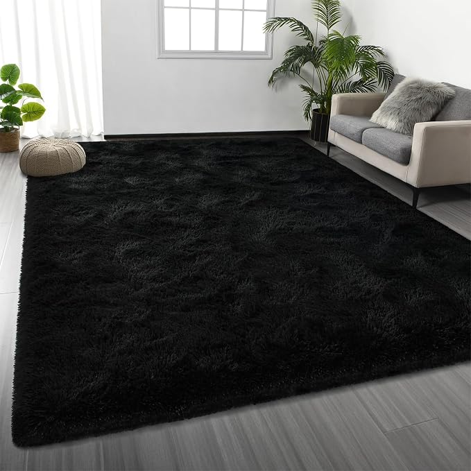 Deerhoo Large Shag Area Rugs 5 x 8, Plush Fuzzy Rugs by Deerhoo