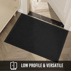 HIYARD Sturdy Front Door Mat, Absorbent Muddy Dirt Resist Welcome Door Mats - Image 6