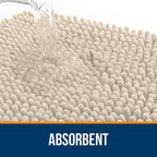 OLANLY Large Bathroom Rugs 40x32, Extra Soft Absorbent Chenille Bath Rugs - Image 4