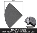 SUMLANS Fan Shaped Kitchen Mat 1 PCS, Cushioned Non Slip Rugs - Image 2