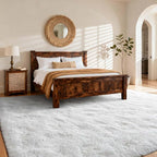 Area Rugs for Living Room, 6x9 Feet Soft Fluffy Shagg Plush Rug High Pile Large - Image 3
