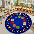 Classroom Round Rug, 6×6Ft ABC Rugs - Image 8