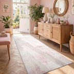 2x6 Ft Washable Runner Rug, Non-Slip Low Pile Hallway Kitchen Area Rug by Cuzwlovita