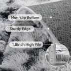 7x10 Ft Extra Large Shag Rugs for Living Room, Tie Dyed Ultra Soft Fluffy Furry - Image 5