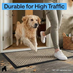 GORILLA GRIP 100% Waterproof All-Season WeatherMAX Doormat US Designed Natural - Image 7
