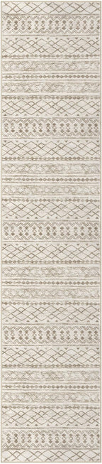 KUTA Moroccan Washable Hallway Runner Rug, 2.6x12 Non-Slip Vintage Beige Boho - Image 8