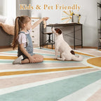LIVEBOX Washable Boho Rug 6ft Large Round Rug - Image 3