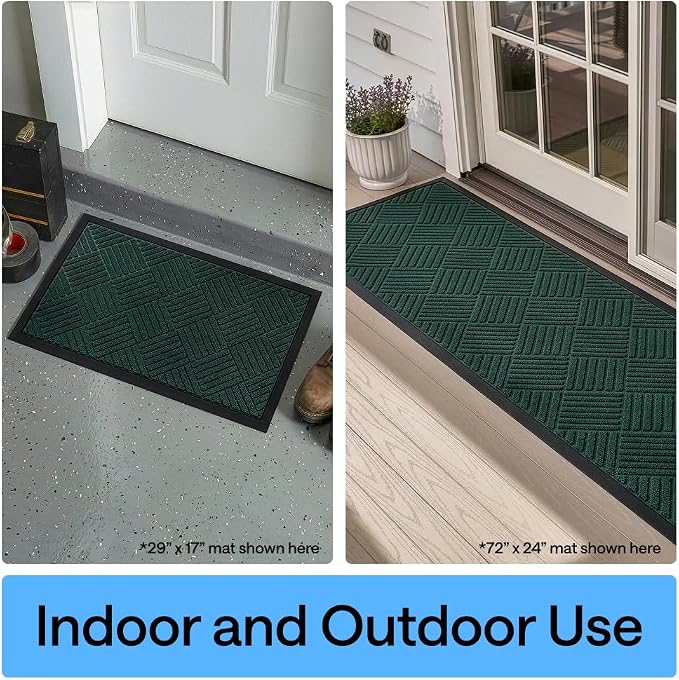 GORILLA GRIP 100% Waterproof All-Season WeatherMAX Doormat US Designed Natural - Image 9