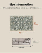 AMADA HOMEFURNISHING 6x9 Area Rugs, Vintage Rugs - Image 2