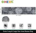 HEBE Hallway Runner Rug 2'8''x12' Washable Vintage Distressed Area Rugs Non - Image 2