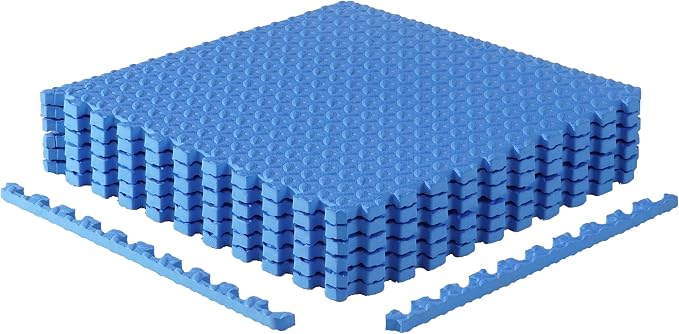 CAP Puzzle Exercise Mats | 3/4” Thick EVA Interlocking Foam Tiles by CAP