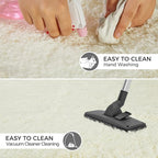 Ultra Soft Rug for Living Room, 4X6 Fluffy Shag Area Rug for Bedroom, Modern - Image 7