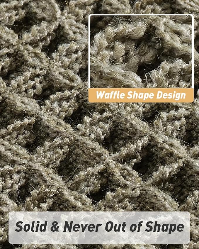 Upgraded Waffle Bath Mats Set of 2, Super Absorbent Non Slip Bath Mats - Image 5