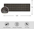 Ruaruarug Washable Area Rug Runner 2×6 - Image 2