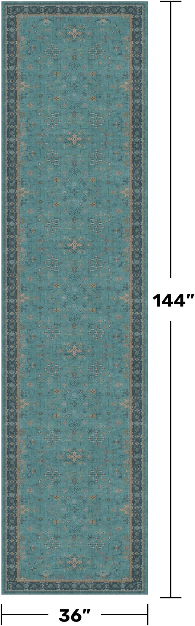 Vintage 3x12 Long Hallway Runner Rug - Image 2