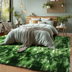 PAGISOFE Fluffy Dark Green Rugs - Image 8