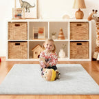 Cream White Rugs for Bedroom, 4x6 Fluffy Area Rugs for Living Room, Small Fuzzy - Image 6