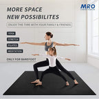 MRO Extra Large Yoga Mat, Soft for Women and Men Fitness, stretching - Image 5