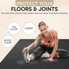 Gorilla Mats Extra Large Exercise Mat – 9'x6', Flat Fitness, Yoga & Weight - Image 5