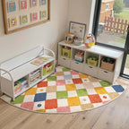jinchan Macy Kids Rug for Nursery 5ft Radius Corner Washable Area Rug Modern - Image 4