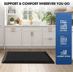 Mattitude 4/5 Inch Thick Kitchen Mat Cushioned Anti-Fatigue Floor Mat Water - Image 7