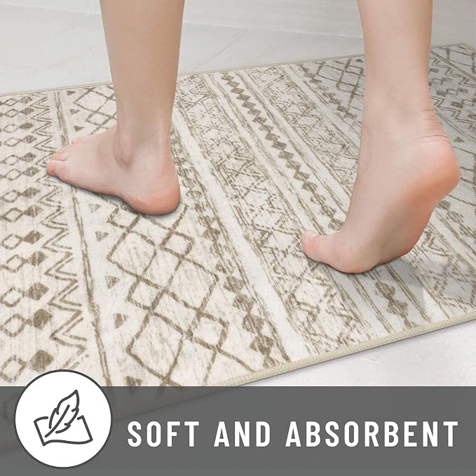 KUTA Boho Runners for Hallways 2.6x16 ft Moroccan Beige Washable Long Hall - Image 7