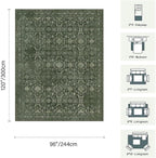 Rugxara 8x10 Area Rugs for Living Room Bedroom, Large Washable Rug, Non Slip & - Image 2