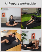 Yoga Mat for Men Women Extra Wide Exercise Mat 76"x35" 15mm Thick Large Workout - Image 6