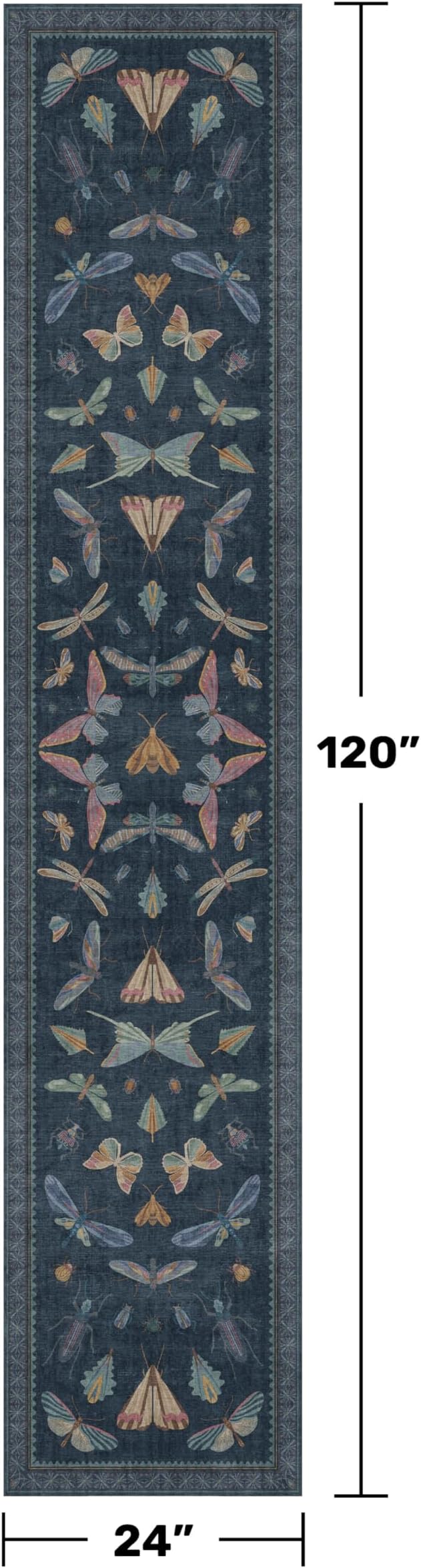Vintage 2x10 Washable Entryway Indoor Runner Rug, Non Slip Carpet - Image 2