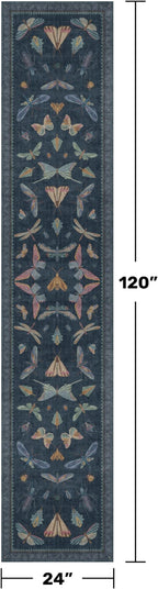 Vintage 2x10 Washable Entryway Indoor Runner Rug, Non Slip Carpet - Image 2