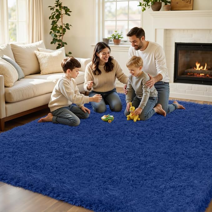 8x10 Area Rug for Living Room, Ultra Soft Fluffy Shag Rugs for Bedroom - Image 5