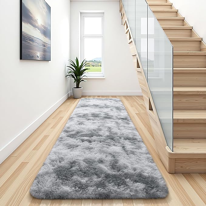 BENRON Soft Runner Rugs for Bedroom 2x8, Washable Long Runners for Hallway by BENRON