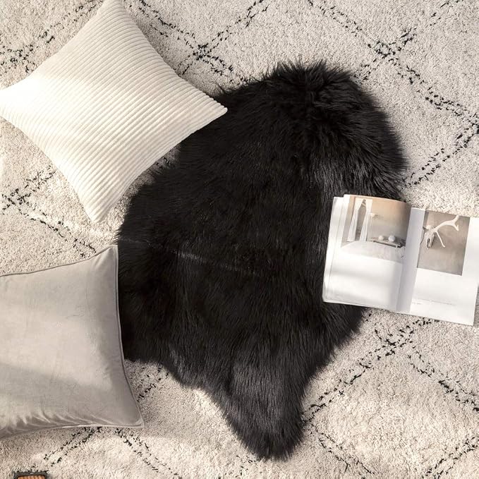 MIULEE Fluffy Rug Soft Shaggy Faux Fur Area Rug Luxury Plush Sheepskin Carpet - Image 7